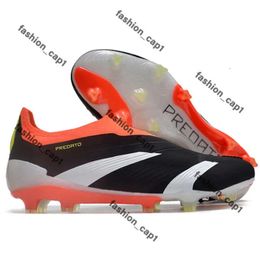 preditor elite boots Quality Football Boots Anniversary 24 Elite Tongue Fold Laceless FG Mens Soccer Cleats Comfortable Training Leather predetor elite cleats 149