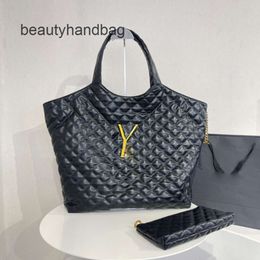 YS Handbags ysllbag Shopping Tote Women Gaby Bag Bags Icare Quilted Genuine Leather Rhomboid Pattern Fashion Letters Gold Metal Large Shoulder Axillary