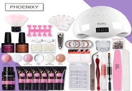 Manicure Set Complete Nail Kit With LED Dryer Lamp Top And Base Coat Tools Art Set For Extension All For Manicure9074216