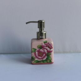 Liquid Soap Dispenser Hand Painted Ceramics Bathroom Accessories