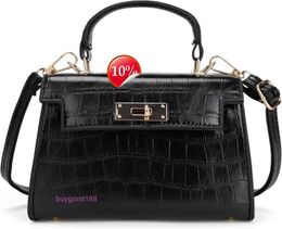 Top Ladies Designer eKolry Bag Womens Crossbody Bag Fashionable and Cute Mini Crocodile Wallet Top Handle Handbag Structure Crossbody Bag Wallet