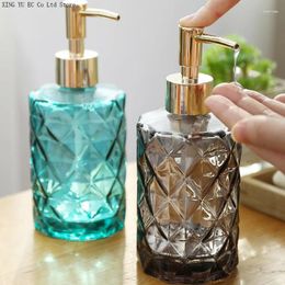 Liquid Soap Dispenser Press Type Hand Sanitizer Bottle European Style Bathroom Supplies Toilet Shower Gel Creative Glass Accessories