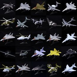 4D 27Styles 1 144 Fighter Assembly Model Plastic Gule Free Plane Armed Helicopter Reconnaissance Aircraft Bomber Model Toy 240516