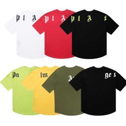 Mens t Shirts Designer Palms Women Short Sleeve Summer Fashion Angle Leisure Pa Loose Crew Neck Cottons Pattern Print Luxurys Clothing Size S-xl Rcjt001 ANUZ