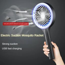 2 in 1 Mosquito Killer Lamp USB Charging Home Electric Suction Mosquito Racket UV Light Summer Fly Trap Physical Insect Control 240514