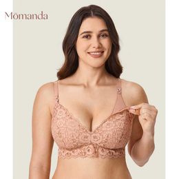 Maternity Intimates lace provides more support for maternity care bras Breakfeeding Wirefree Lightly Padded Lingerie for Pregnant Women Lactation DD E d240516