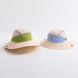 Berets 2024 Brand Rainbow Designer Sunscreen Bucket Hat Outdoor Sports Camping Fishing Fisherman Sunshade Anti-UV Sun Protection Hats