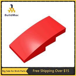 Other Toys 10 MOC parts 93606 slope curve 4 x 2 screw free compatible brick DIY assembly building block particle childrens brain toy gift S245163 S245163