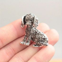 Brooches Stylish Rhinestone Puppy Brooch Vintage Cute Animal Suit Dress Corsage Accessories