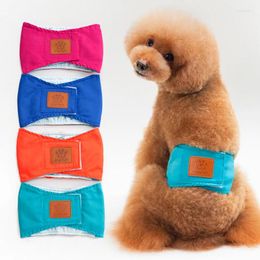 Dog Apparel Pet Solid Color Physiological Pants Dogs Belly Band Puppy Short Nappy Wrap Leak-proof Male Diapers High Absorbency