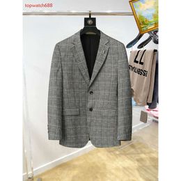 New Designers Letter Printing Mens Blazers Cotton Linen Fashion Coat Designer Jackets Business Casual Slim Fit Formal Suit Blazer Men Suits Styles#A8