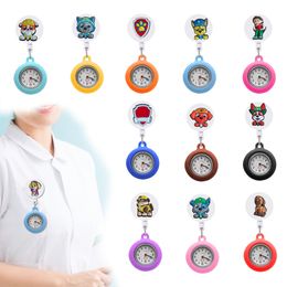 Pocket Watch Chain New Wang Team Clip Watches Retractable For Student Gifts Nurse On Hospital Medical Workers Badge Reel Fob Hang Medi Oto8B