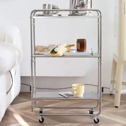 Kitchen Storage Trolley Organizer Auxiliary Cart With Wheels Cabinets For Beauty Salon Furniture Cupboards Rolling Multi-purpose