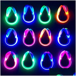 Led Strings Luminous Shoe Clip Light Outdoor Novelty Lighting Sports Running Safety Warning Reflector Flashing Lights For Bike Cycling Dhzat