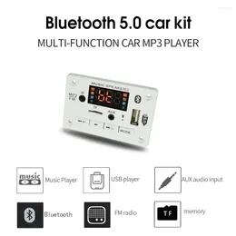 Hands-free MP3 Player Decoder Board 5V 12V Bluetooth 5.0 Car FM Radio Module Support TF USB AUX Recorders