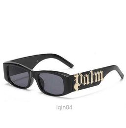 Frame Retro Small Women High-end Panel Design Letters Palm Angles Sunglasses for Men with Personalised Glasses ZR1V