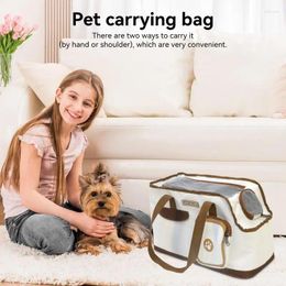 Dog Carrier Puppy Bag For Small Dogs Pet Airline Approved Bread-Based Handheld Or Shoulder Sturdy Well-Ventilated Easy