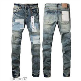 Purple Brand Jeans 2024 Spring Designer Mens Denim Брюки модные брюки прямой дизайн ретро -уличная одежда повседневная спортивная штанга 6up8x