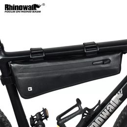 Rhinowalk Bicycle Triangle Bag Bike Frame Front Tube Bag Waterproof Cycling Bag Battery Pannier Packing Pouch Accessories 240516