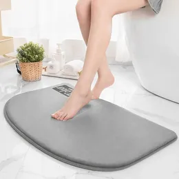 Bath Mats Bathroom Doormats Memory Foam Carpet Breathable Eco-friendly Modern Simple Style Rug Double-sided Non-slip Water Absorption Mat