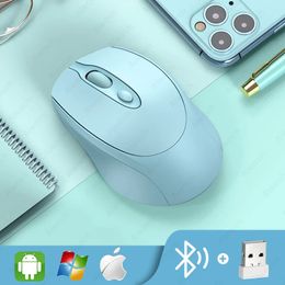 Aieach Rechargeable Wireless Bluetooth Mouse Silent WIRELESS COMPUT MOUS USB Ergonomic Gamer Mouse For Computer Laptop