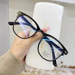 Sunglasses Korean Retro Transparent Computer Glasses Women Anti Blue Light Square Eyewear Blocking Optical Spectacle Eyeglass