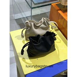 Loeiwe High end Designer flamencos bags for womens Womens Bag Classic Lucky Bag Drawstring Mini Handheld Shoulder Crossbody Bag Original 1:1 with real logo and box