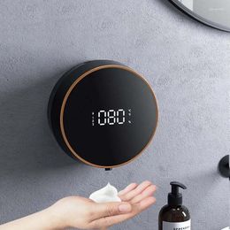 Liquid Soap Dispenser Automatic 300ML Type-C Chargeable Smart Foam Machine Touchless LED Display Infrared Sensor Hand Sanitizer