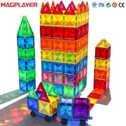 Magnetic Blocks Montessori educational toys magnetic building blocks childrens DIY building sets star diamonds magnetic tiles childrens gifts WX5.17