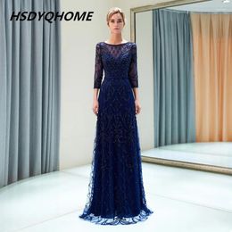 Party Dresses Elegant Champagne Evening Dress Mangas Compridas Vestido De Noche Largos Fiesta Elegante Long Sleeves