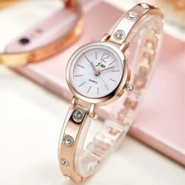 Women Watch Bracelet Diamond Fashion Stylish Genuine Brand Steel Belt Elegant Wristwatches Waterproof Ins Style Reloj Para Mujer 240516