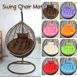 Hammock Swing Chair Mat Durable Outdoor Supply Thickened Round Pouffe Cushion 105cm Floor Cushions Backrest Pillow Balcony 240508