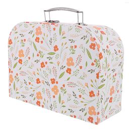 Storage Bags Box Suitcase Paperboard Boxes Case Cardboard Gift Stationery Organiser Travel Decorative Sundry Handheld Portable Flower
