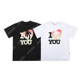 Palm 24SS Summer Letter Printing Logo T Shirt Boyfriend Gift Loose Oversized Hip Hop Unisex Short Sleeve Lovers Style Tees Angels 2243 HTJ