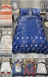Tncel Designer Bedding Sets Machine Washing Brand Printed Bedclothes Pillow Case Flat Sheet Adult 4pcs Duvet Comforter Cover HT1737034309