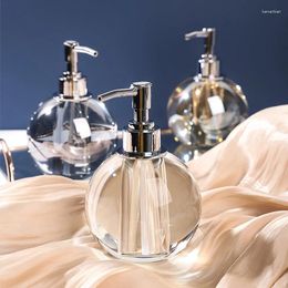 Liquid Soap Dispenser Crystal Glass Bathroom Accessories Tool Shower Gel Shampoo Hand Pump Bottle Home Decoration