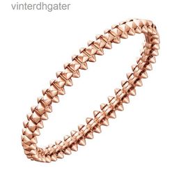 Seiko original Kartiere bracelets women counter quality Bullet 925 sterling silver plated 18k rose gold willow nail bracelet fashionable versatile light luxury