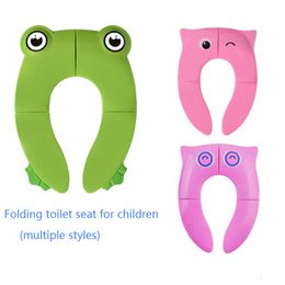 Baby Potty Travel Folding Toddler Portable Toilet Covers Training Seat Cover Cushion Child Pot Chair Pad L2405