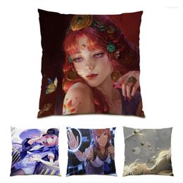 Pillow Ornamental Throw Living Room Velvet Cover 45x45 Vintage Home Decoration Gift Polyester Linen Pillowcase E0926