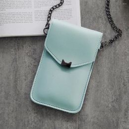 Shoulder Bags Phone Wallets Transparent Mobile Bag Pouch Women Purse Messenger Small Flap Mini