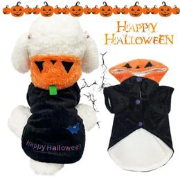 Dog Apparel Pet Costumes Close-fitting Clothes Devil Pumpkin Head Cosplay Costume