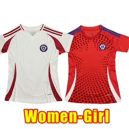 Women Girl 2024 2025 Chile Soccer Jerseys chilean Home Away 24-25 Vidal Alexis Sanchez Felipe Mora Erick Pulgar Football Jersey uniform thai football shirts