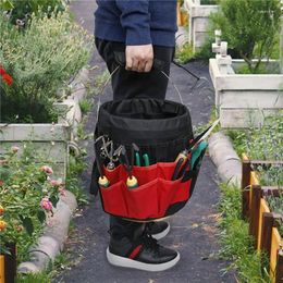 Storage Bags Outdoor Multi-functional Tool Bag Foldable Oxford Cloth Multi-pocket Garden Pruning Bucket Gardening Supplies