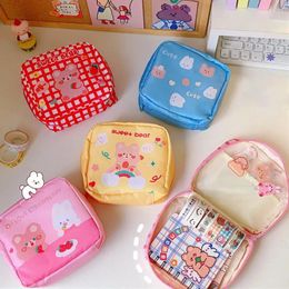 Storage Bags Cute Cosmetic Kawaii Travel Coin Purse Bag Napkin Pouch Sanitary Pads