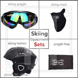 Moon Ski Helmets 2024 Brand Ski Helmet Integrally-molded Professional Adult Snowboard Helmet Men Women Skating/skateboard Winter Sports Helmets 842