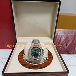 5 Colour With Box Wristwatches Watches Men 40mm Green Dial Stainless Steel Bracelet Folding Clasp Asia Cal.324 Movement U1F Automatic Transparent Back Watch