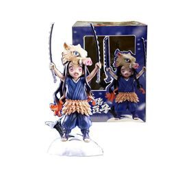 Action Toy Figures Anime characters Demon 20cm double-pole Inosuke Figure PVC Action Figure Model Toys Gifts Wholesale box-packed Y240516