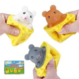 Decompression Toy Pop up Fun Mouse and Cheese Squeeze Toy Anti Stress Hiding and Searching for Digital Stress Relief Toys Children Adult Mouse in Cheese B240515