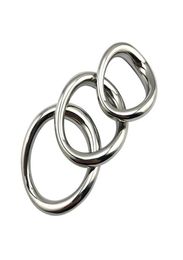 Stainless Steel Cockrings Penis Bondage Lock Cock Ring Heavy Duty Metal Ball Scrotum Stretcher Delayed Ejaculation BDSM Male Sex T8678062