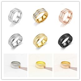 L ring, fashion Jewellery brand designer V ring: sun and moon shine together, double layered frosted classic minimalist style, the best gift for women and men's charm